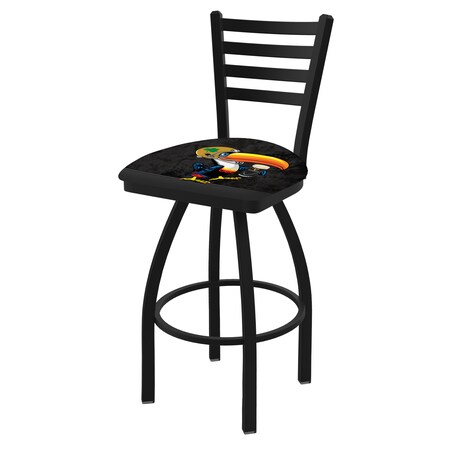 Guinness Toucan 25 Swivel Counter Stool With Black Wrinkle Finish, L014 Notre Dame